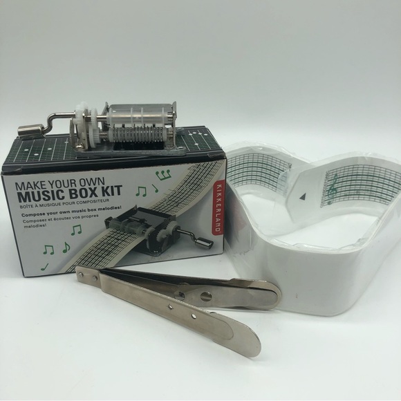 Make Your Own Music Box with Tool Kit Set Kikkerland Music Box Kit DIY Project - Picture 3 of 8